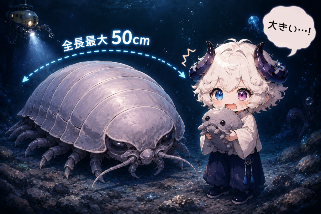 大きいダンゴムシ、ダイオウグソクムシの画像